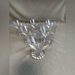 Anchor Hocking Berwick “Boopie” Sherbet Champagne Glasses - Set of 6 - EUC